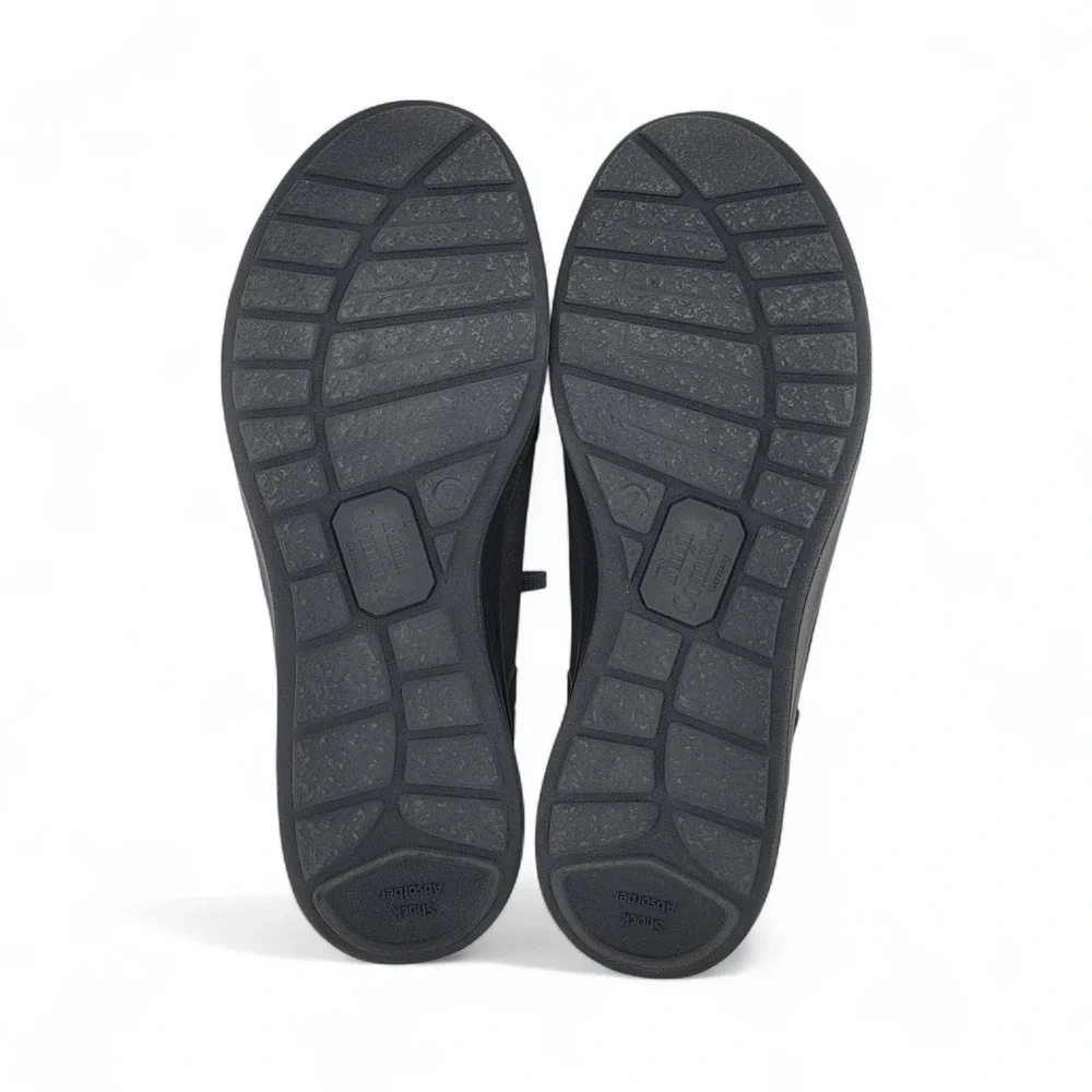 Finn Comfort Prato Nubuck Shoes Womens US 9.5 EU 40.5 Black‎ Comfort Walking Zip